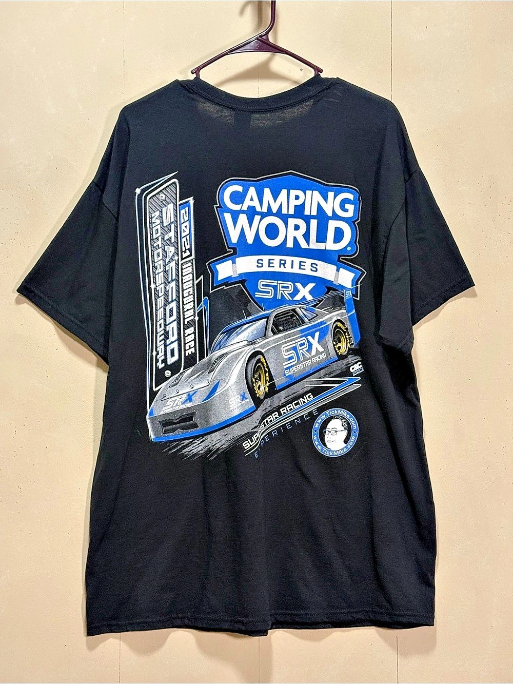 Camping World Series SRX Graphic Tee in Black & Blue XL